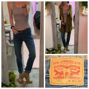 Levis 505 Mens Womens Boyfriend Style Jeans 30x32